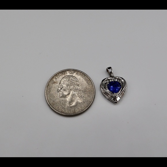 Diamond and tanzanite necklace - Picture 3 of 4